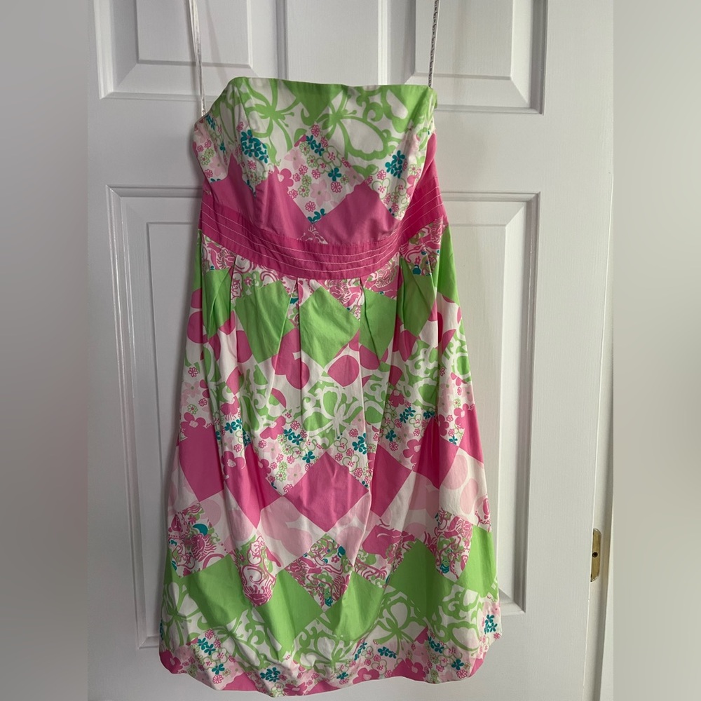 Lilly Pulitzer strapless dress size 2